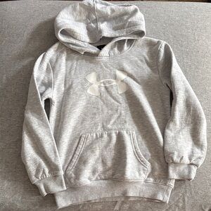 Under Armour Light Gray Kids Hoodie - 7